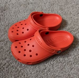 Orange Crocs
